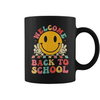 Welcome Back To School Retro First Day Of School Teacher Coffee Mug - Seseable