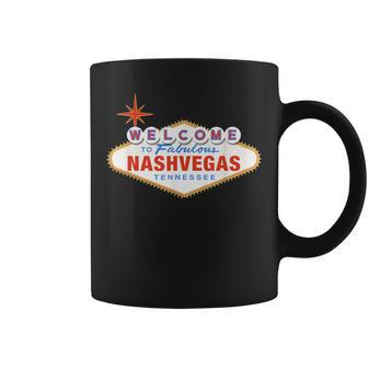 Welcome To Nashvegas Tennessee We Love Nashville Coffee Mug | Mazezy