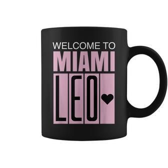 Welcome To Miami Leo 10 Goat Gifts For Goat Lovers Funny Gifts Coffee Mug | Mazezy