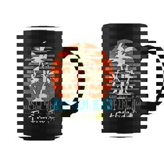 West Palm Beach Florida Beach Trees Orange Sunset Coffee Mug | Mazezy