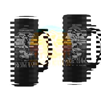 Western Cowboys Never Die Outfit Cowgirl Boots Music Country Coffee Mug | Mazezy