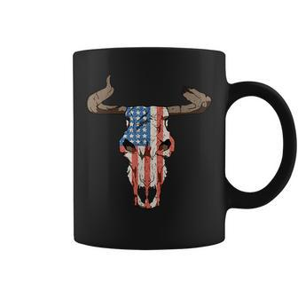 Western Riding Rodeo Bull Horn American Usa Flag T Rodeo Funny Gifts Coffee Mug | Mazezy