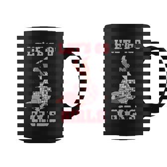 Western Southern Cowgirls Cowboy Hat Boots Lets Go Girls Coffee Mug | Mazezy