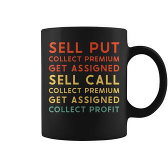 Wheel Strategy Stock Market Trader Investing Retro Coffee Mug | Mazezy