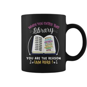 When You Enter This Library Reading Book Worms Reader Reading Funny Designs Funny Gifts Coffee Mug | Mazezy