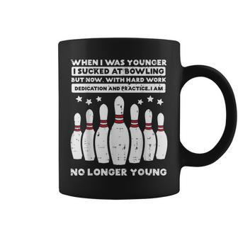 When I Was Younger Bowling Humor Gag Bowler Coffee Mug - Seseable