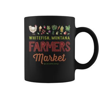 Whitefish Montana Farmers Market Coffee Mug | Mazezy