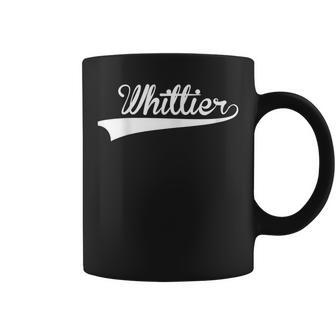 Whittier Baseball Styled Jersey Softball Coffee Mug | Mazezy