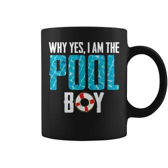 Why Yes I Am The Pool-Boy Funny Pool Expert Swim Gifts Coffee Mug | Mazezy