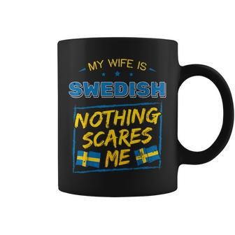 My Wife Is Swedish Kingdom Of Sweden Heritage Roots Flag Coffee Mug | Mazezy
