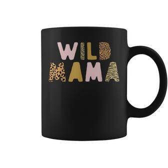 Wild One Mama Two Wild Birthday Outfit Zoo Birthday Animal Coffee Mug - Monsterry AU