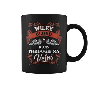 Wiley Blood Runs Through My Veins Family Christmas Coffee Mug - Seseable