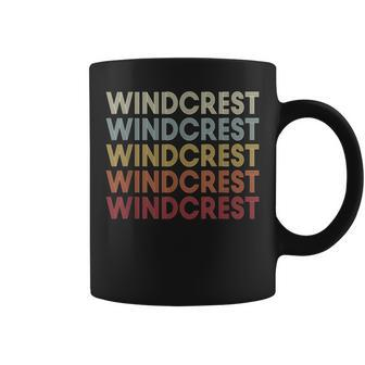 Windcrest Texas Windcrest Tx Retro Vintage Text Coffee Mug | Mazezy
