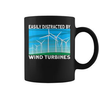 Windmill Easily Distracted By Wind Turbine Technician Coffee Mug | Mazezy