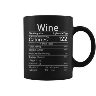 Wine Nutrition Facts Thanksgiving Drinking Costume Coffee Mug | Mazezy