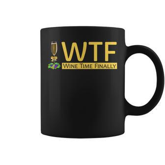 Wine Time Finally Beer Alcohol Lovers Drinking Coffee Mug | Mazezy CA