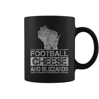 Wisconsin Football Cheese & Blizzards Funny Wi Football Funny Gifts Coffee Mug | Mazezy
