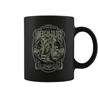 With Pride And Honor American Soldier Coffee Mug | Mazezy