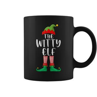 Witty Elf Matching Family Group Christmas Party Pajama Coffee Mug - Monsterry