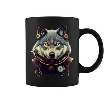 Wolves Wolf Steampunk Wolf 2 68 Coyote Coyote Coffee Mug - Monsterry