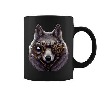 Wolves Wolf Steampunk Wolf 22 Coyote Coyote Coffee Mug - Monsterry
