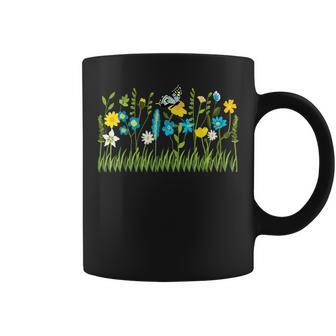 Women Flower Graphic Wildflower Gardening Floral Nature Coffee Mug - Seseable