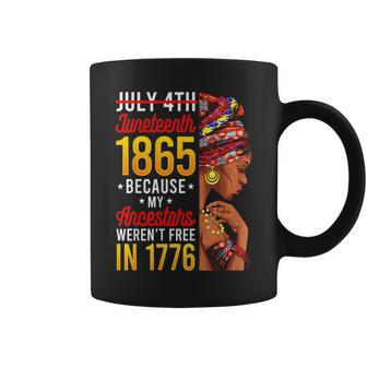 Women Junenth - Celebrating Black Freedom 1865 African Coffee Mug - Seseable
