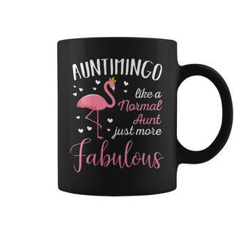 Womens Funny Auntimingo Like A Normal Aunt Just More Fabulous Coffee Mug - Thegiftio UK