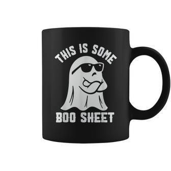 Women's Halloween This Is Some Boo Sheet Spooky Boo Ghost Coffee Mug - Seseable