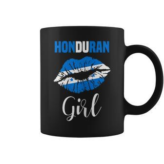Womens Honduran Girl Honduran Flag Lips Proud Honduras Coffee Mug - Thegiftio UK