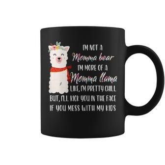 Womens Im Not A Momma Bear Im More Of A Momma Llama Floral Coffee Mug - Thegiftio UK