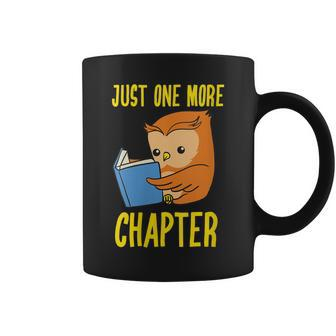 Womens Just One More Chapter Cute Owl Reading Book Lover Coffee Mug - Thegiftio UK