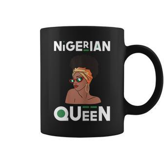 Womens Nigerian Queen Nigeria Flag Black Pride Nigerian Pride Coffee Mug - Thegiftio UK