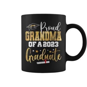 Womens Proud Grandma Of A 2023 Graduate Class Senior Graduation Coffee Mug - Thegiftio UK