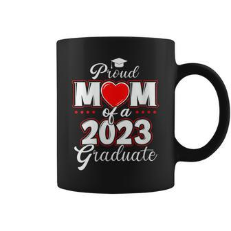 Womens Proud Mom Of A Class Of 2023 Graduate Senior 23 Heart Family Coffee Mug - Thegiftio UK