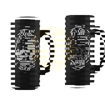 Womens Vet Bod Like Dad Bod But More Knee Pain Flag Vintage Coffee Mug - Thegiftio UK