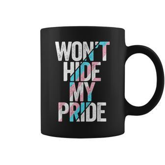 Wont Hide My Pride Transgender Trans Flag Ftm Mtf Lgbtq Coffee Mug | Mazezy