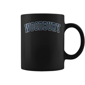Woodbury Minnesota Mn Vintage Sports Navy Coffee Mug | Mazezy