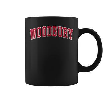 Woodbury Minnesota Mn Vintage Sports Red Coffee Mug | Mazezy