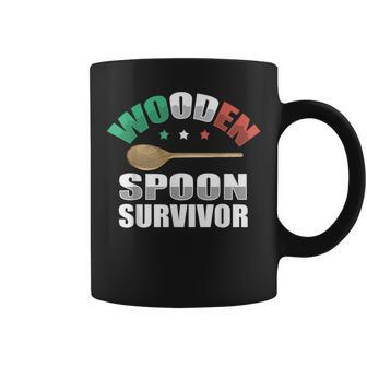 Wooden Spoon Survivor Funny Italian Kitchen Lover Sarcastic Coffee Mug | Mazezy