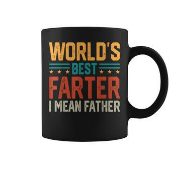 Worlds Best Farter I Mean Father Best Dad Ever Cool Dad Mens Gift For Mens Coffee Mug | Mazezy