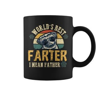 Worlds Best Farter I Mean Father Best Dad Ever Cool Dog Coffee Mug - Seseable