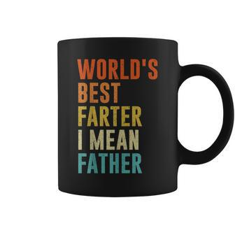Worlds Best Farter I Mean Father Funny Fathers Day Humor Coffee Mug | Mazezy