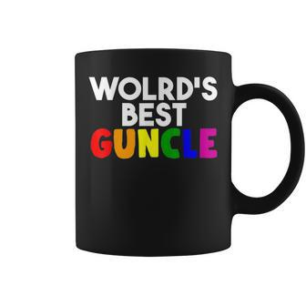 Worlds Best Guncle Gay Uncle Lovers Coffee Mug | Mazezy
