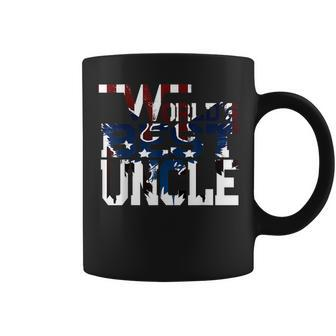 Worlds Best Uncle Eagle American Flag Coffee Mug | Mazezy AU