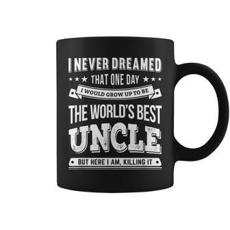 Worlds Best Uncle - Gift For Uncle & Brother Coffee Mug | Mazezy