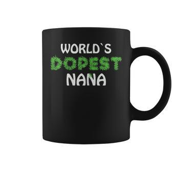 Worlds Dopest Nana Grandma Marihuana Grass Pot Weed Cannabis Coffee Mug | Mazezy