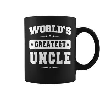 Worlds Greatest Uncle Fathers Day Gift Grandpa Men Coffee Mug | Mazezy