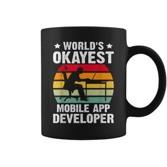 World's Okayest Mobile App Developer Coffee Mug | Mazezy