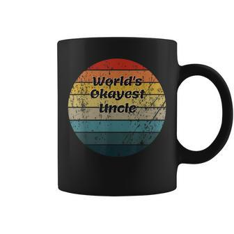 Worlds Okayest Uncle Vintage Sunset 60S 70S Coffee Mug | Mazezy